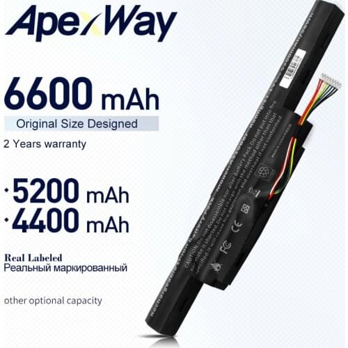 ApexWay 11.1V Laptop Battery AS16B5J AS16B8J 3INR19/66-2 for Acer E5-575G-53VG 5200mAh