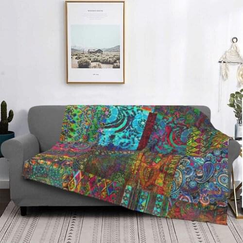 Bohemian Wonderland Blankets Velvet Autumn/Winter Multifunction Super Soft Throw Blankets for Bed Car Quilt