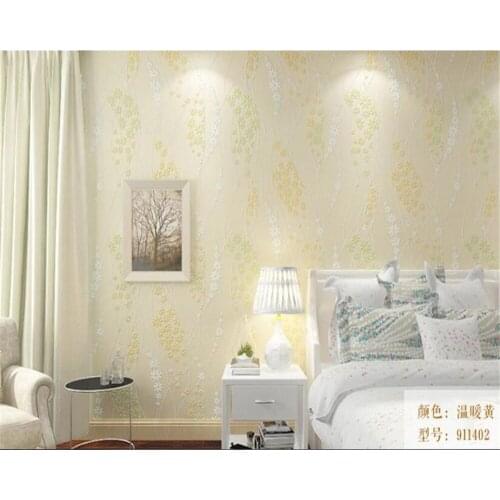 Beibehang wallpaper for walls 3 d Purple fresh garden small floral wallpaper warm bedroom wedding room bedside vinyl wall