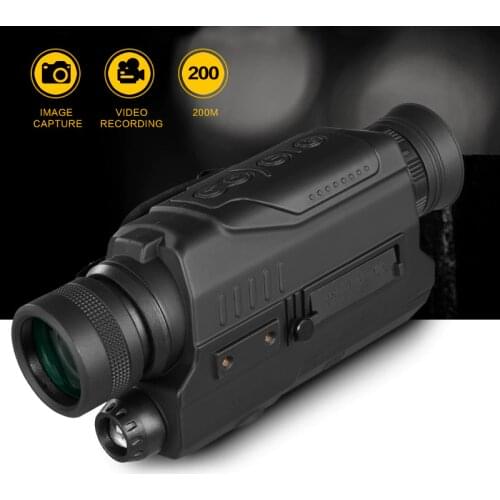 Jacht Digitale Nachtzicht Dvr Recorder Apparaten Monoculaire Verrekijker 5X32 Zoom Infrarood Video Verlichting Optics WG532
