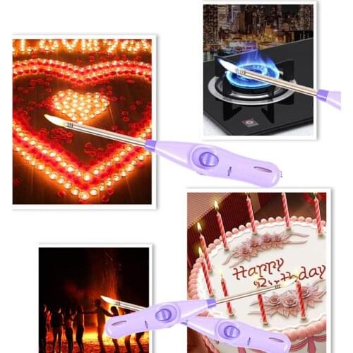 Long Kitchen Igniter Natural Gas Cigarette Candle Bonfire Barbecue Lighter Random Color B1