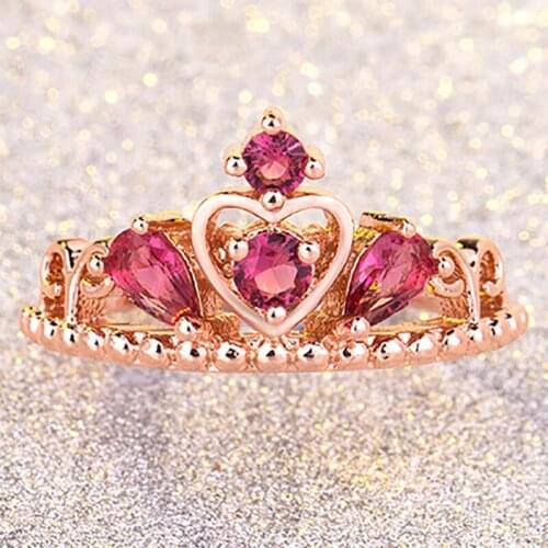 Europe & American original design 925 silver inlaid colorful zircon crown ring for women Engagement & marriage DIY jewelry gifts