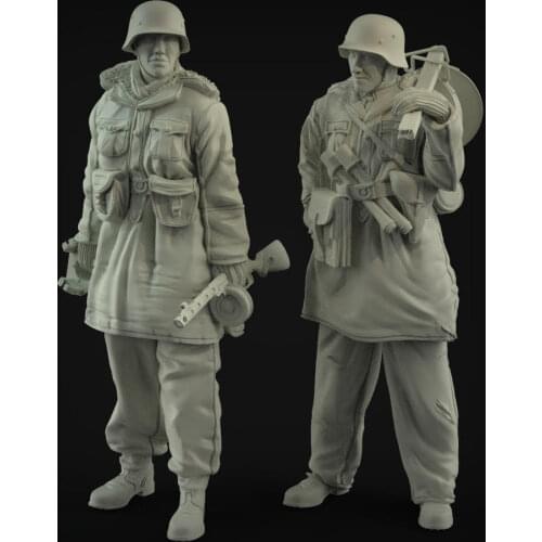1/35 Resin Model Figure GK ,2 Figure , Unassembled and unpainted kit