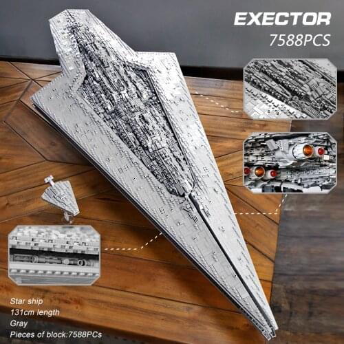 Mould King Star plan series MOC IMPERIAL STAR DESTROYER UCS Fighters Set Building Blocks Bricks Kids DIY Toys Birthday Gifts