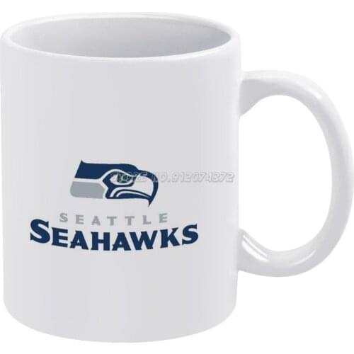 Seattle Coffee Mugs Pattern Coffee Mug 330ml Milk Water Cup Creative Fathers Day Gifts Sea Hawk Hawks Seahawks