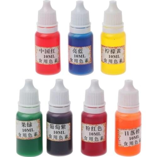 7 Colors Dye Colorant Set Slime Jewelry Making Skin Safe Liquid Resin Pigments B85D
