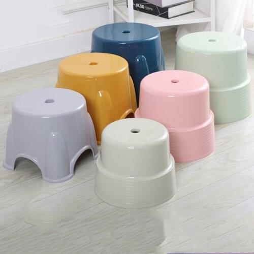 Round Children Stool Low Platsic Adult Bathroom Stool Home Furniture Stools For Kids Boy Girls Sit