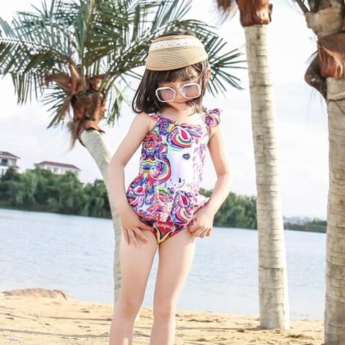 Princess Girl Swimwear Swimsuit Swimable Swimming Children Girl Swimming Baby Girls Swimwear Kids Girls Wet-suit Swimsuit Kids