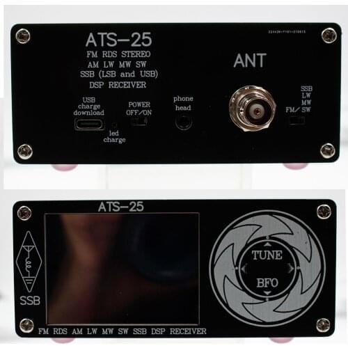 Portable Handheld 3.4Inch Radio Receiver FM LW (MW&SW) SSB Aluminum Alloy Portable Radio