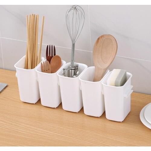 Durable Sturdy Smooth Draining Hole Chopsticks Basket Rack Widely Use Chopsticks Rack Multi-use for Kitchen