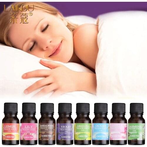 LAIKOU Water-Soluble Flower Fruit Essential Oil Relieve StressFor Humidifier Fragrance Lamp Air Fresh Aromatherapy Body Oils10ml