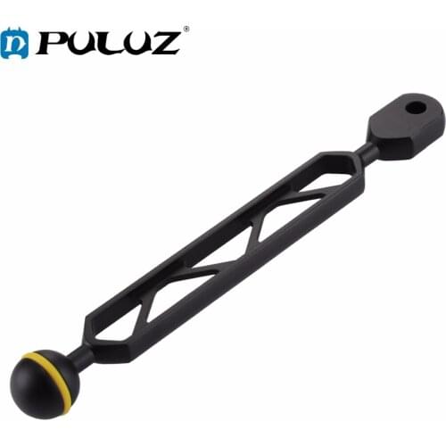 PULUZ 8 inch 20.3cm Aluminum Alloy Ball Arm for Underwater Torch / Video Light, Ball Diameter: 1inch/2.5cm