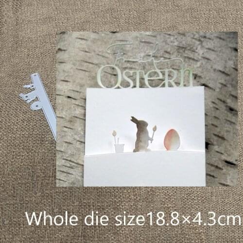 New Design Craft Metal Cutting Die cut die Rabbit painting decoration scrapbooking Album Paper Card Craft Embossing Die Cuts