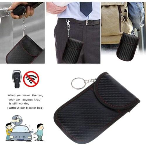 Faraday Bag Anti Theft RFID Key Fob Security Box Signal Blocking Pouch For Car 69HB