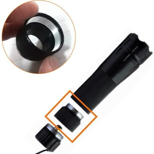 Hot Extension Tube For Flashlight Torch 18650 Battery Extended Lengthen Fitting Bike Lamp Cycling Flashlight For Bike #5
