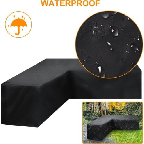Outdoor Garden Furniture Corner L Shape Sofa Cover Dust Proof Protective Covers All-Purpose Waterproof Dust-proof Couch Protect