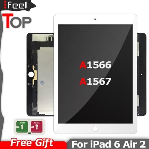 9.7" LCD For Apple iPad 6 Air 2 A1567 A1566 LCD Display Touch Screen Digitizer Assembly Replacement