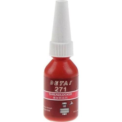 10ml 271 Bottle Blue Fast Curing High Strength Screw Glue Sealing Portable Home Thread Locker Anaerobic Adhesive Anti Corrosion