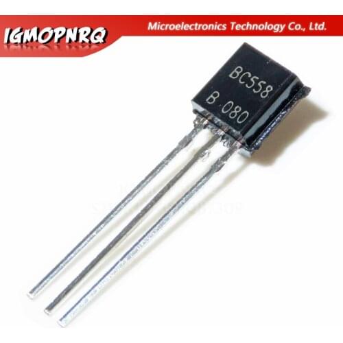 100pcs BC558B BC558 TO-92 Bipolar Transistors - BJT TO-92 PNP GP AMP new original