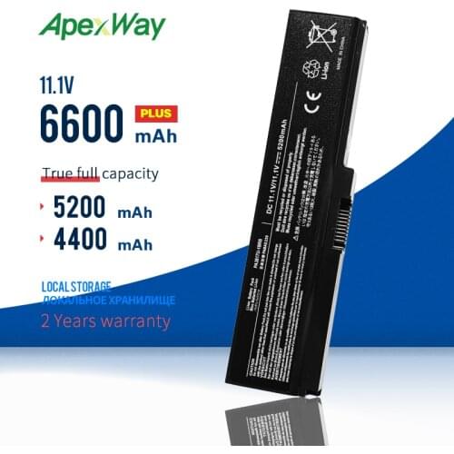 Apexway PA3817U-1BRS Laptop Battery for Toshiba Satellite L745 L755 A660 C640 C650 C655 C660 L510 L630 L640 L650 U400 L645 L655