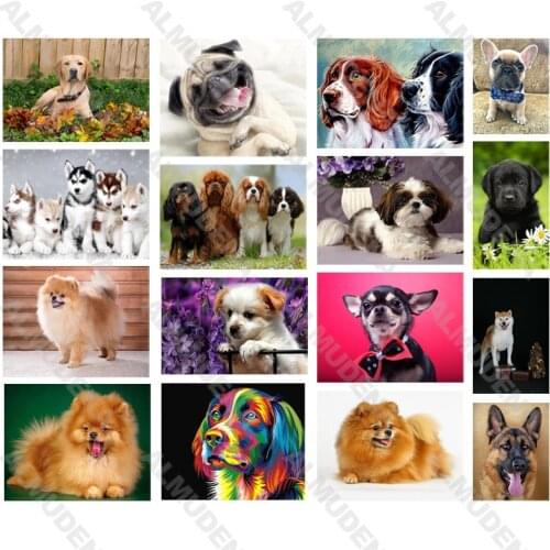 Diy Diamond Painting Animal Springer Nordic Style All Diamond Handmade Dot Inlaid Diamond Bedroom Living Room Sticker Wall