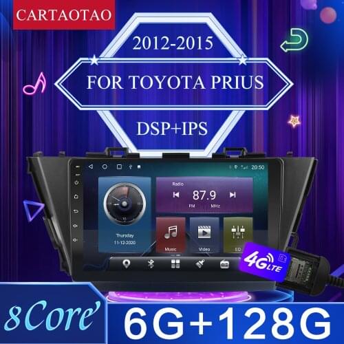 2din For Toyota Prius Righ-hand model Auto Car Radio 8core Android10 Multimedia Video Player Touch Screen gps navigation carplay