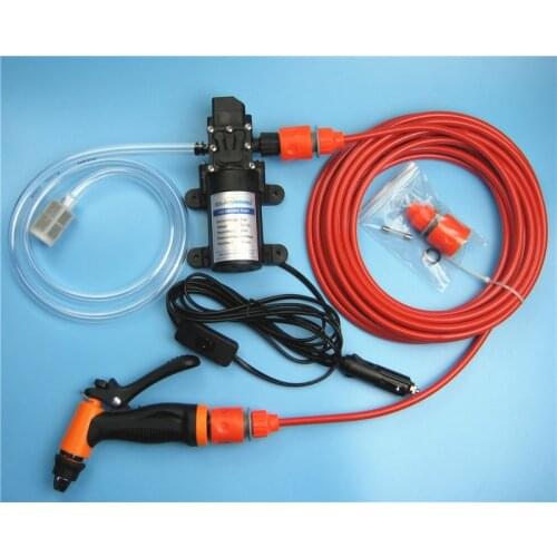 Free Shipping High Pressure Self-priming Electric Car Wash Washer Water Pump 12V 60WCar Washer Washing Machine Cigarette Lighter