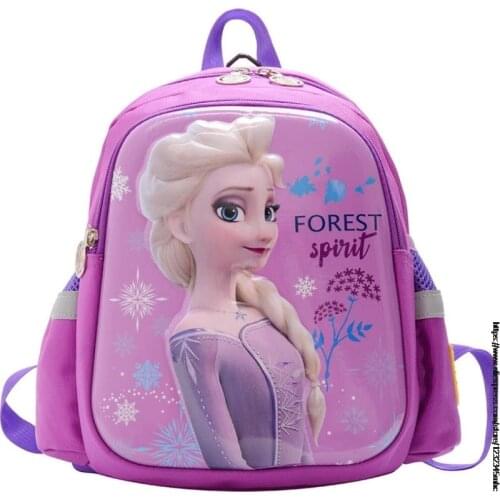 Disney Childrens Schoolbags Frozen Elsa Korean kindergarten boys and girls lost backpack cute travel backpack