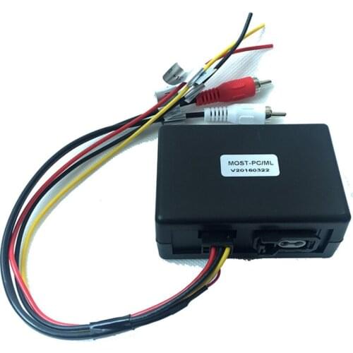 For Mercedes-Benz ML/R/GL/SLK/ W211 for Cayenne Kaman 911 optical fiber audio decoding conversion box MOST Amplifier Adapter