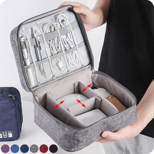 Travel Bags Large Capacity Portable Storage Bags Charger Data Cable Earphones Storage Bag Dust Proof Digital Organizer Pouch