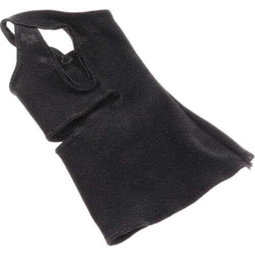 1:6 Scale Halter Neck Dress Black for 12" JO PH Action Figures