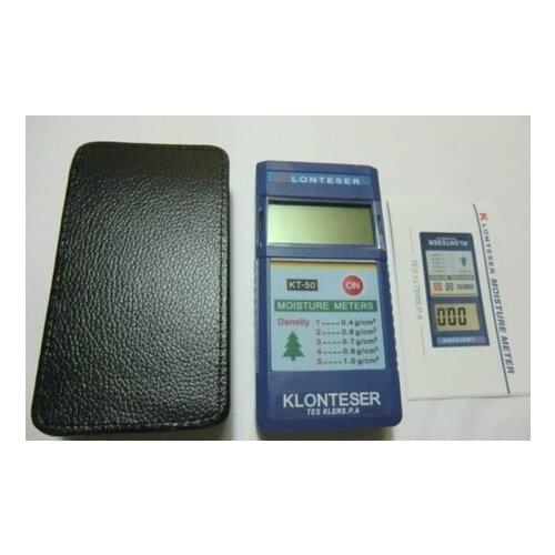 Free shipping KT-50B Digital Inductive Paper Wood Tree Timber Moisture Meter Measuring range 2~90% 0.1 Accuracy