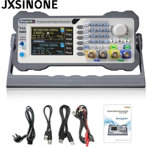 PSG9080 80MHz Digital Control DDS Programmable Signal Generator Dual Channel Aribitrary Waveform Function Generator