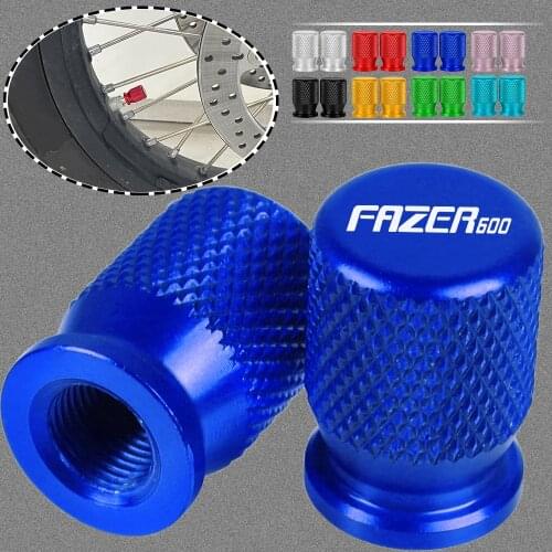 Motorcycle Tire Valve Air Port Stem Cover Cap Plug CNC For Yamaha FAZER600 1998 1999 2000 2001 2002 2003 Fazer 600 Accessories