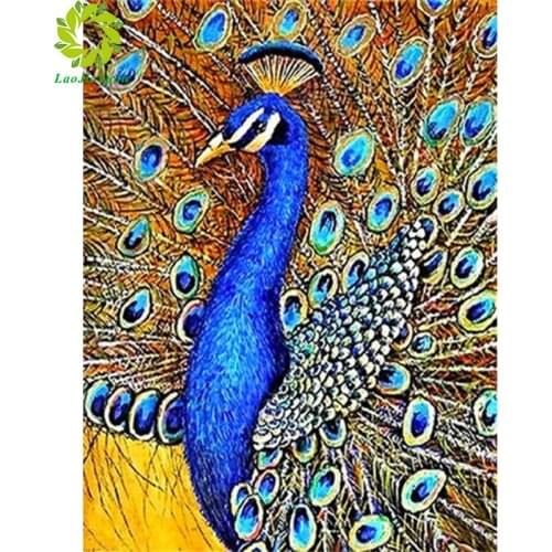 LaoJieYuan 5D Diamond Painting Love Rose DIY Round Full Diamond Embroidery Kit Landscape Home Decoration Crafts