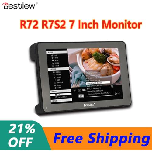 Besview Bestview R7 R7S Monitor 7 Inch 1000nit 1920X1200 Touch Screen 4K HDMI/SDI Waveform/Vector Scope/3D LUT for Camera