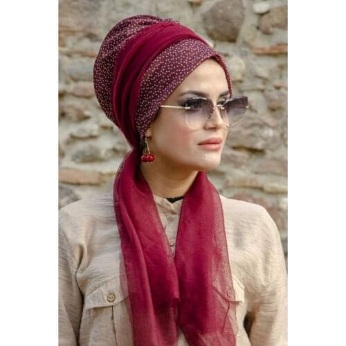 Muslim cotton turban hijab bonnet arab shawl head turbans for women indian african turban twist headband turbante mujer