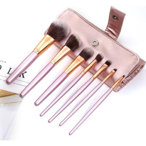 Shinegirlgo 7pcs Makeup Brushes Tools Set Cosmetic brush Eye shadow Eyeliner Cosmetic powder Beauty brush With Package new style