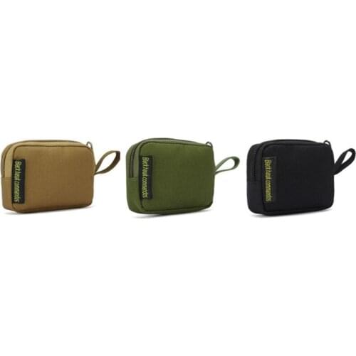 Outdoor Tactical Hunting Molle Square Wallet Purses Waterproof Card Key Holder Change Coins Pouch Earphone Sack Outdoor New 2021