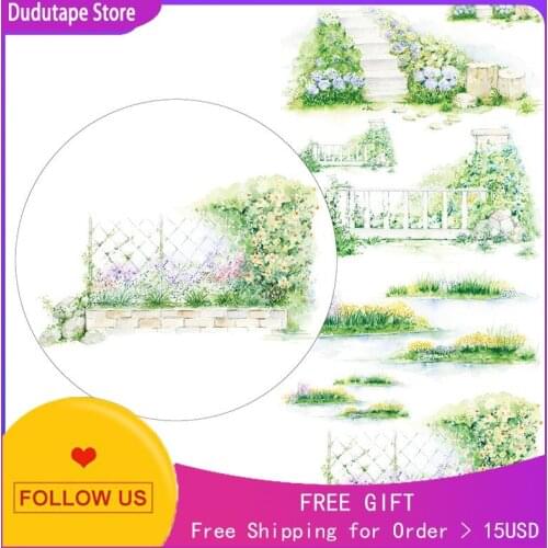 Scenery Pastoral Scenery Decoration Washi Tape Sticker Wide