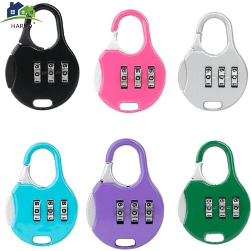 Luggage Lock Backpack Drawer-Cabinet Alloy-Combination Code Number Zipper-Bag for Handbag