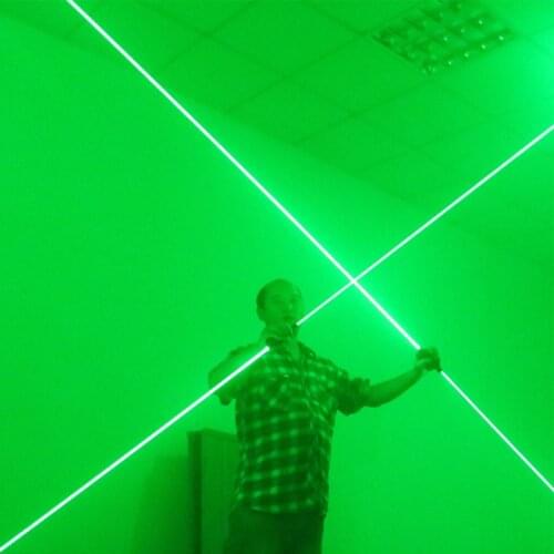Roughing beam double head laser lamp with rough beam Sword 532nm Portable laser dance props 50MW