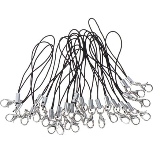 10pcs Lanyard Lariat Cords Lobster Clasp Rope Keychains Hooks Mobile phone Strap Charms Keyring Bag Accessories Key Ring