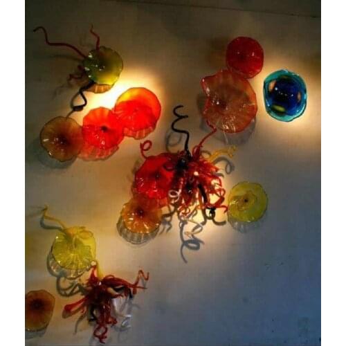 Modern Light as Restaurant Wall Art Decoration Beautiful Decoration Hand Blown Glass Lamps
