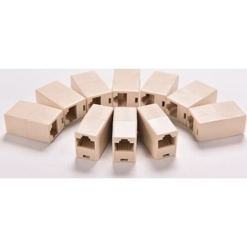 2/4pcs Universal RJ45 Cat5 8P8C Socket Connector Coupler For Extension Broadband Ethernet Network LAN Cable Joiner Extender Plug