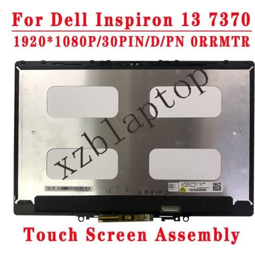 13.3" D/PN 0RRMTR LCD For DELL Inspiron 13 7370 Screen+Touch Digitizer Assembly+FRAME BEZEL LP133WF4-SPA2 1920*1080IPS 30PIN EDP