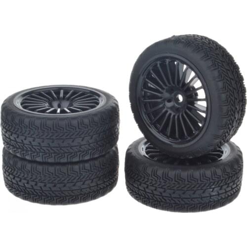 1/10 RC Car On-Road Tires w/ Foam Insert for HSP HPI TT01 1:10 RC Car Part (4pcs)