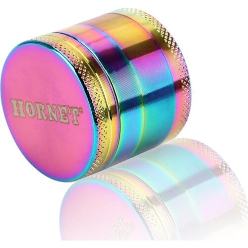 40mm 4-layer Zinc Alloy Rainbow Tobacco Grinder Spice Weed Cutter Hand Muller Smoking Pipe Accessories