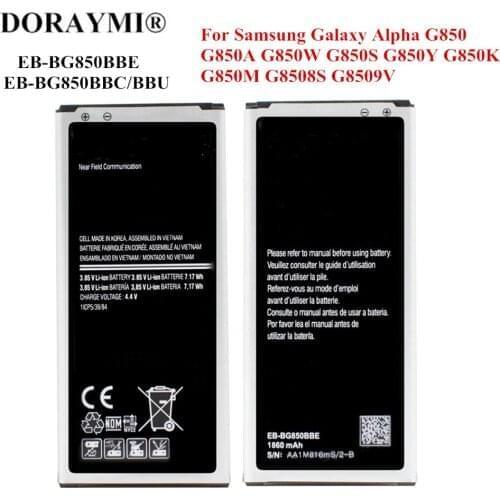 New EB-BG850BBE Battery for Samsung Galaxy Alpha G850F G8509V G850 G850M Xcover 4 SM-G390 SM-G390F EB-BG390BBE Phone Bateria