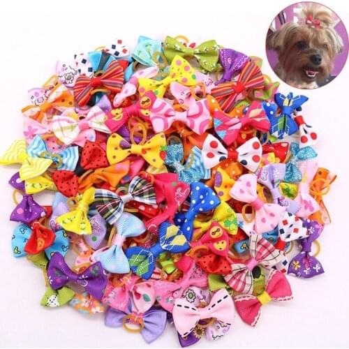 Pet Dog Hair Accessories Big Size Pet Dog Hair Bows Clips Handmade Cute Dog Hair Grooming Accessories Dog Supplier